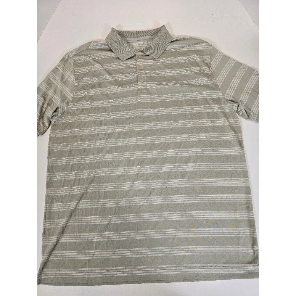 Nike Golf‎ Tour Performance Dri-Fit Striped Polo Shirt Mens Size XL